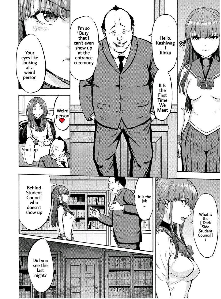 Hentai Manga Comic-Dark Side Student Council President-Chap 2-4